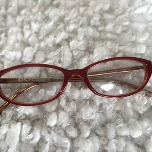 DKNY tan eye glasses